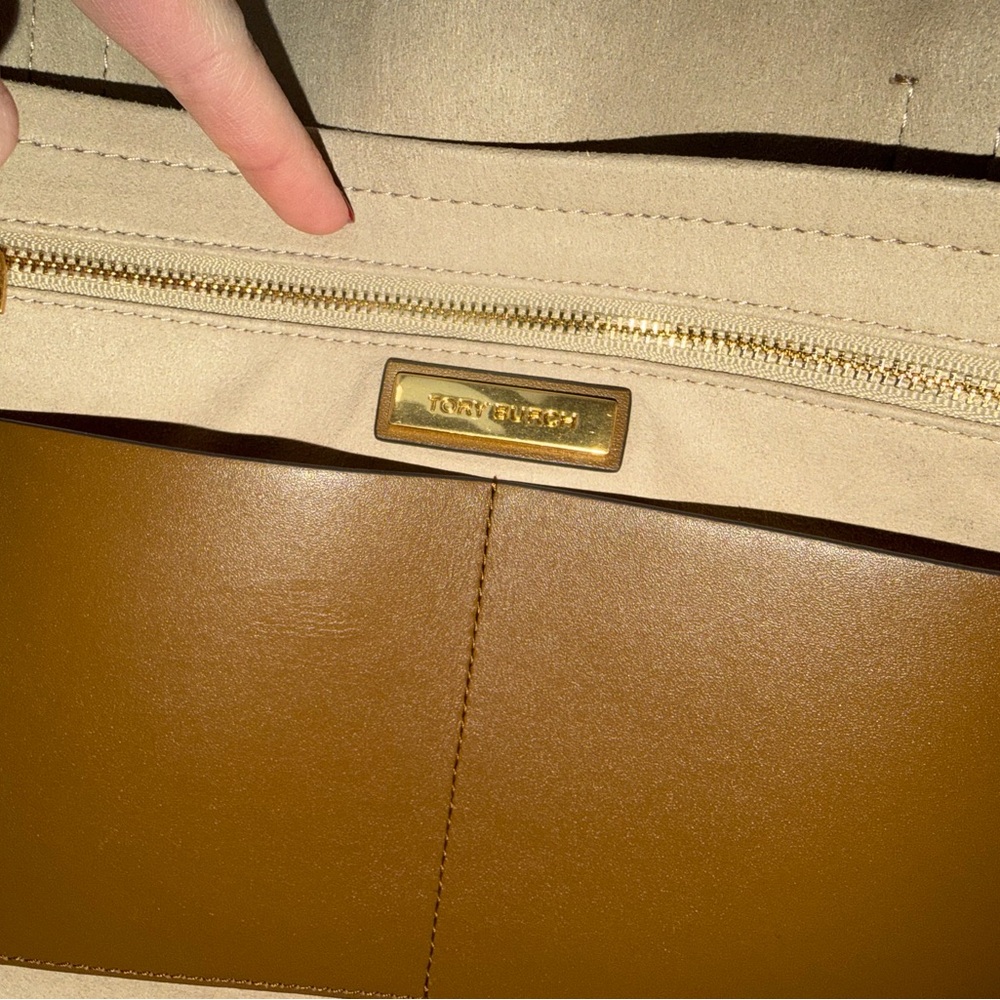 Tory Burch Monogram Drawstring Tote - Picture 6 of 16